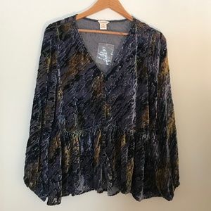 Sundance Velvet Long-Sleeve Tunic